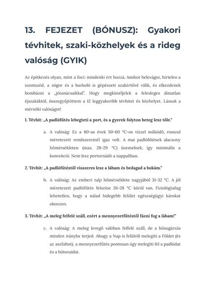 A leggyakoribb szaki-tévhitek és a valóság – a könyv 81. oldala